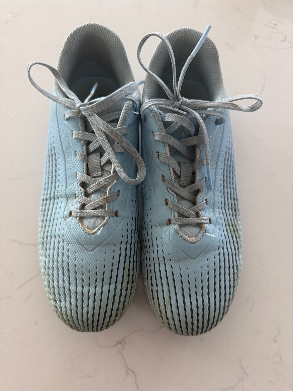 DSG Kids Pale Blue Lace-Up Athletic Trainers